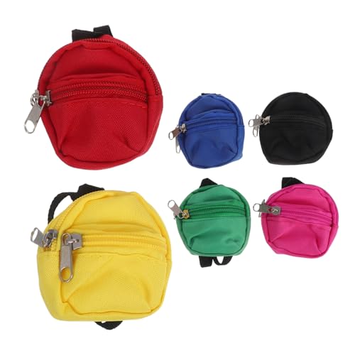 HANABASS 6 Stück Miniaturpuppen -Rucksack Puppenzubehör Mini -Puppen -Rucksack HANABASS 6 Stück Miniaturpuppen -Rucksack Puppenzubehör Mini -Puppen -Rucksack von HANABASS