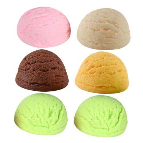 HANABASS 6 Stück Modell Einer Eiskugel Schaufensterdekoration Eiscreme runden Eisschaufel Scoop Deko-Eiskugeln als Requisite Eiskugeln-Vitrine-Requisite Modell mit gefälschten Eiskugeln PVC HANABASS 6 Stück Modell Einer Eiskugel Schaufensterdekoration Eiscreme runden Eisschaufel Scoop Deko-Eiskugeln als Requisite Eiskugeln-Vitrine-Requisite Modell mit gefälschten Eiskugeln PVC von HANABASS