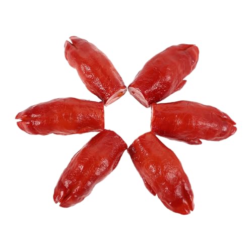 HANABASS 6 Stück Pig Trottermodell Schweinfüßelprop simuliertes Essen Schweinefüße Formmodelle künstliches Lebensmittelmodell Desktop -Mini -Lebensmittelmodelle PVC Brown von HANABASS