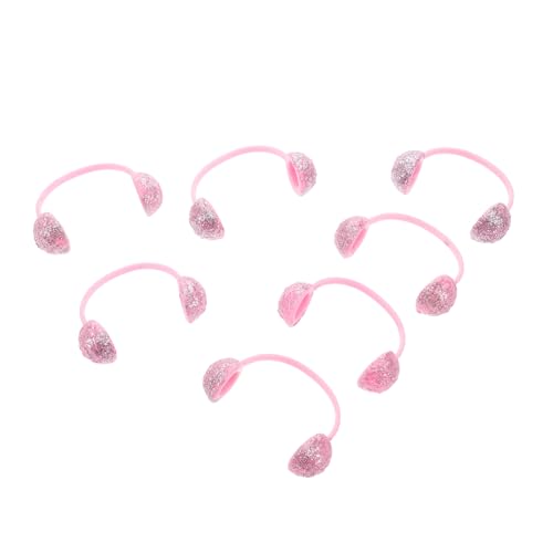 HANABASS 6 Stück Puppen Ohrenschützer Zubehör Babypuppe Puppenhaus Handgefertigt Haarnadel Kostüm Mikrofon Headset Puppen Bastelbedarf Mädchen Haar Accessoires Neugeborenen von HANABASS