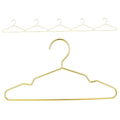 HANABASS 6 Stück Puppenaufhänger Kleiderbügel Für Puppen Spielzeugaufhänger Dollhouse -kleiderbügel Metallpuppenbügel Mini-kleiderbügel Aus Metall Golden Stahl HANABASS 6 Stück Puppenaufhänger Kleiderbügel Für Puppen Spielzeugaufhänger Dollhouse -kleiderbügel Metallpuppenbügel Mini-kleiderbügel Aus Metall Golden Stahl von HANABASS