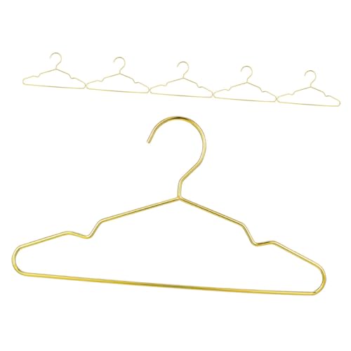 HANABASS 6 Stück Puppenaufhänger Puppenkleiderbügel Aus Metall Miniatur Kleiderbügel Mini-kleiderbügel Kleiderbügel Für Minipuppen Kleiderbügel Für Puppenstuben Golden Stahl HANABASS 6 Stück Puppenaufhänger Puppenkleiderbügel Aus Metall Miniatur Kleiderbügel Mini-kleiderbügel Kleiderbügel Für Minipuppen Kleiderbügel Für Puppenstuben Golden Stahl von HANABASS