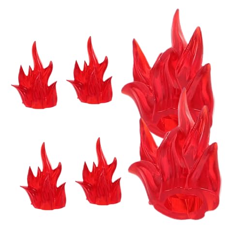 HANABASS 6 Stück Puzzle Bausteine Kreative Flammenblöcke Halloween Fire Play Pädagogische Flammequellen Halloween Flame Decor Halloween Fire Requisiten Action Fire Requisiten Rot Plastik HANABASS 6 Stück Puzzle Bausteine Kreative Flammenblöcke Halloween Fire Play Pädagogische Flammequellen Halloween Flame Decor Halloween Fire Requisiten Action Fire Requisiten Rot Plastik von HANABASS