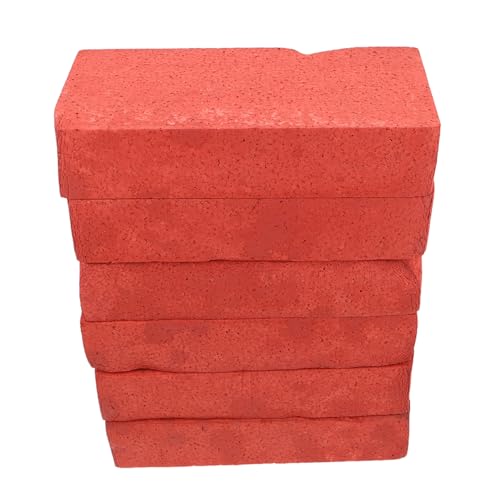 HANABASS 6 Stück Rote Schaumstoff-attrappen Ziegelsteine Für Bühnenauftritte Realistisch Handzerbrechlich Leicht Tragbar Und Wiederverwendbar Für Comedy Halloween Requisiten HANABASS 6 Stück Rote Schaumstoff-attrappen Ziegelsteine Für Bühnenauftritte Realistisch Handzerbrechlich Leicht Tragbar Und Wiederverwendbar Für Comedy Halloween Requisiten von HANABASS