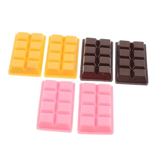 HANABASS 6 Stück Simuliertes Schokoladenmodell gefälschtes Gebäck Tafelschokolade multifunktionale gefälschte Schokolade simuliertes Schokoladendekor Simulation Schokolade Faux-Dessert PVC HANABASS 6 Stück Simuliertes Schokoladenmodell gefälschtes Gebäck Tafelschokolade multifunktionale gefälschte Schokolade simuliertes Schokoladendekor Simulation Schokolade Faux-Dessert PVC von HANABASS