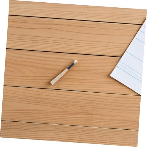 HANABASS 6stücke Mini-baseballschläger Puppenhaus Kleine Sportrequisiten Aus Holz Simulation Von Schlägermodellen Für Baseballfans Und Modellliebhaber von HANABASS