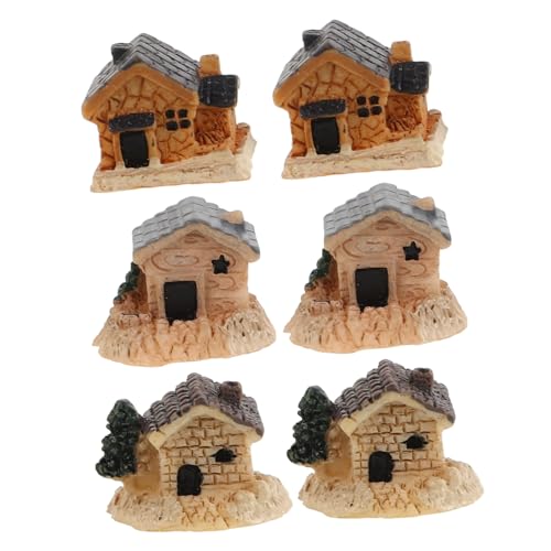 HANABASS 6 Stück Teiliges Miniatur Resin Haus Realistische Platzsparende Miniaturfiguren für Moos mikrolandschaften Präzise Gefertigt Kompakte Deko für Terrarien und Kleine HANABASS 6 Stück Teiliges Miniatur Resin Haus Realistische Platzsparende Miniaturfiguren für Moos mikrolandschaften Präzise Gefertigt Kompakte Deko für Terrarien und Kleine von HANABASS
