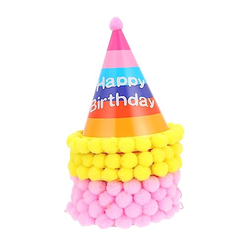 HANABASS 6 Stück Teiliges Partyhut aus Papier mit Bunten Plüschbällen Geburtstagskegel Einstellbare Einheitsgröße für Erwachsene und Leichte Farbenfrohe Geburtstagsdekoration für HANABASS 6 Stück Teiliges Partyhut aus Papier mit Bunten Plüschbällen Geburtstagskegel Einstellbare Einheitsgröße für Erwachsene und Leichte Farbenfrohe Geburtstagsdekoration für von HANABASS