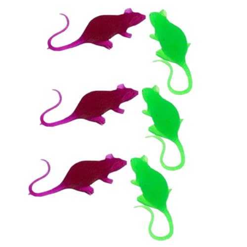 HANABASS 6 Stück Teiliges Realistische Mini Ratten Figuren aus Kunststoff für Halloween Streiche und Kinderpranks Lebensechte Kleine Mäuse Nachbildung als Lustiges Zufällige Farbe HANABASS 6 Stück Teiliges Realistische Mini Ratten Figuren aus Kunststoff für Halloween Streiche und Kinderpranks Lebensechte Kleine Mäuse Nachbildung als Lustiges Zufällige Farbe von HANABASS
