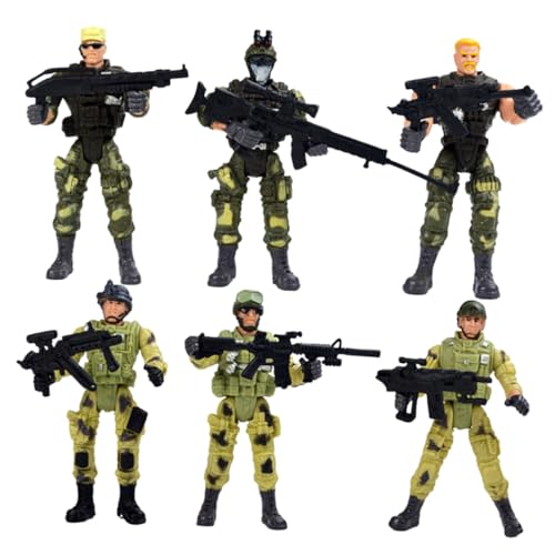 HANABASS 6 Stück Teiliges Special Forces Soldatenmodell aus Sicherem Kunststoff Realistische Militärfiguren für Jungen Mädchen Fördert Hand Auge Koordination und Spielerisches Lernen für HANABASS 6 Stück Teiliges Special Forces Soldatenmodell aus Sicherem Kunststoff Realistische Militärfiguren für Jungen Mädchen Fördert Hand Auge Koordination und Spielerisches Lernen für von HANABASS