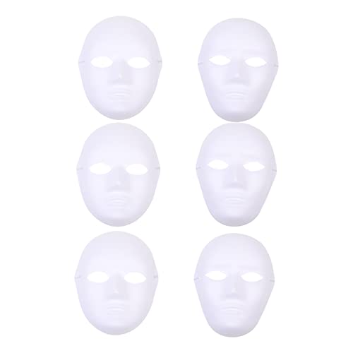 HANABASS 6 Stück Teiliges Weiße DIY Papiermasken zum Bemalen Unbemalte Maskerade Masken für Festival Party Leicht Gestaltbare Kostümaccessoires für Karneval Cosplay Tanzveranstaltungen HANABASS 6 Stück Teiliges Weiße DIY Papiermasken zum Bemalen Unbemalte Maskerade Masken für Festival Party Leicht Gestaltbare Kostümaccessoires für Karneval Cosplay Tanzveranstaltungen von HANABASS