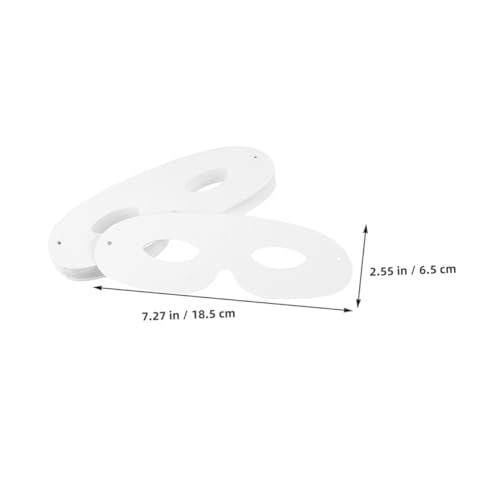 HANABASS 60 Sätze Teiliges Weiße DIY Gesichtsmasken aus Karton zum Bemalen Unbemalte Faschingsmasken für Halloween Cosplay und Party Leichte Atmungsaktive Bastelmasken mit Elastischen HANABASS 60 Sätze Teiliges Weiße DIY Gesichtsmasken aus Karton zum Bemalen Unbemalte Faschingsmasken für Halloween Cosplay und Party Leichte Atmungsaktive Bastelmasken mit Elastischen von HANABASS