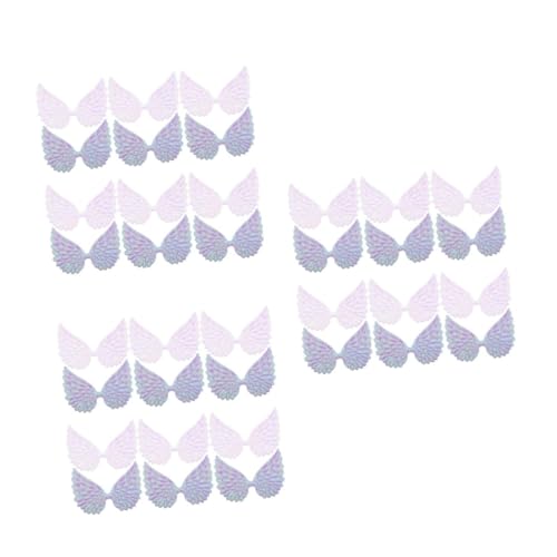 HANABASS 60 Stck. Teiliges Mini Flügel für DIY Kostüm und Bastelprojekte Kunststoff Modell Flügel Dekorative Cartoon Figuren Accessoires Farbige Engelsflügel für Handwerk und Miniatur von HANABASS