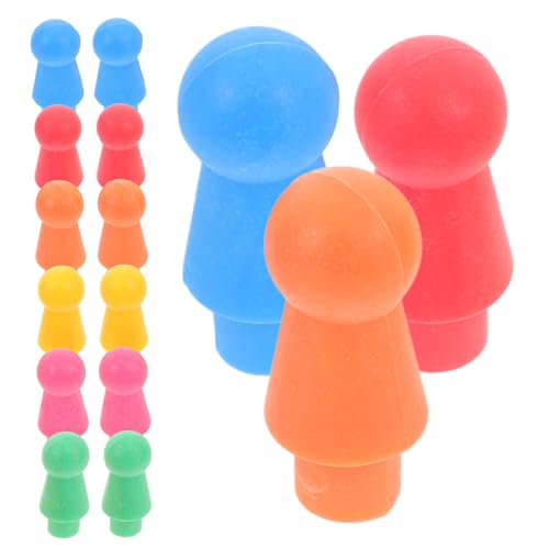 HANABASS 60 Stück Checkers Und Schachstücke Spiel Flugschachzubehör Spielkomponente Brettspiel Versorgung Fliegendes Schachspiel Schach Aus Plastik Plastikbauernschach Schach Zubehör Abs von HANABASS