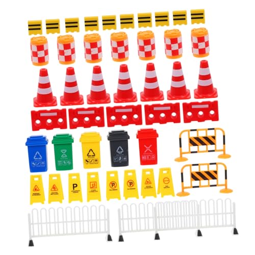 HANABASS 67 Stück Teiliges Verkehrszeichen spielset aus Abs Mini verkehrshütchen und Ampelspielzeug für Sicherer Baustellen Straßenszenen nachbau für Verkehrserziehung und Spielspaß HANABASS 67 Stück Teiliges Verkehrszeichen spielset aus Abs Mini verkehrshütchen und Ampelspielzeug für Sicherer Baustellen Straßenszenen nachbau für Verkehrserziehung und Spielspaß von HANABASS