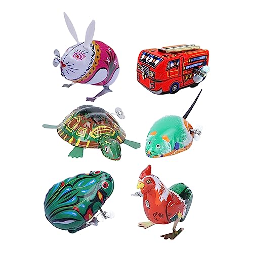 HANABASS 6Stücke Aufziehspielzeug für Nostalgisches Motorischen Fähigkeiten Zufälliger Stil und Farbe für Jungen HANABASS 6Stücke Aufziehspielzeug für Nostalgisches Motorischen Fähigkeiten Zufälliger Stil und Farbe für Jungen von HANABASS