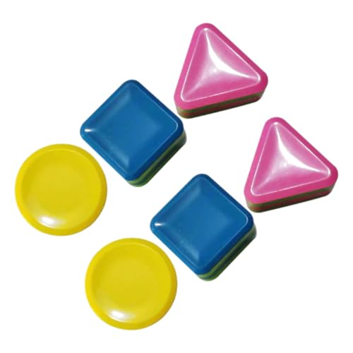 HANABASS 6Stücke Geometrischer Rhythmus Shaker Teiliges für Kleinkinder Percussion Instrumente für Musikalische Früherziehung Sicheres Design von HANABASS