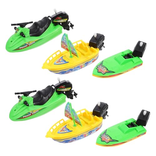 HANABASS 6Stücke Plastik Badespielzeug Boote Teiliges Boot für Badewanne und Pool Bewegliches Design Sicheres Material für Kleinkinder und Farben zur Auswahl HANABASS 6Stücke Plastik Badespielzeug Boote Teiliges Boot für Badewanne und Pool Bewegliches Design Sicheres Material für Kleinkinder und Farben zur Auswahl von HANABASS