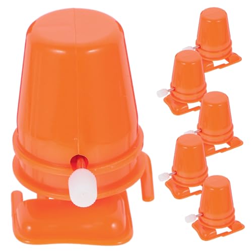 HANABASS 6Stücke Roboter Mechanismus DIY Aufziehbewegung für Kreative Bastelprojekte für Hobbyisten Orangefarben für Tonfiguren und Spielzeugreparaturen von HANABASS