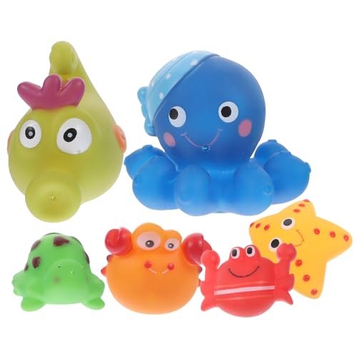 HANABASS 6Stücke Teiliges Badespielzeug für Junge Mädchen Niedliche Meerestier Designs für Badewanne Pool Fördert die Handentwicklung Sicheren Materialien Gefertigt HANABASS 6Stücke Teiliges Badespielzeug für Junge Mädchen Niedliche Meerestier Designs für Badewanne Pool Fördert die Handentwicklung Sicheren Materialien Gefertigt von HANABASS