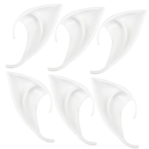 HANABASS 6Stücke Teiliges Cosplay Feenohren aus Langlebigem für Halloween Partys Wiederverwendbar und Leicht zu Reinigen Perfektes Zubehör für Goblin und Fantasy von HANABASS