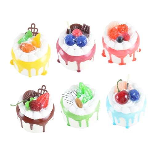 HANABASS 6Stücke Teiliges Gefälschte Dessertkuchen Modelle für Hochzeiten und Partys Realistische Deko für Fensterpräsentationen und Fotografie Requisite und Unterrichtsmaterial HANABASS 6Stücke Teiliges Gefälschte Dessertkuchen Modelle für Hochzeiten und Partys Realistische Deko für Fensterpräsentationen und Fotografie Requisite und Unterrichtsmaterial von HANABASS