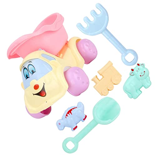 HANABASS 6Stücke Teiliges Kindersandspielzeug Set Kreative Strandspielzeuge LKW für Outdoor für Sandkasten und Am Strand Fördert Kreativität und Soziale HANABASS 6Stücke Teiliges Kindersandspielzeug Set Kreative Strandspielzeuge LKW für Outdoor für Sandkasten und Am Strand Fördert Kreativität und Soziale von HANABASS