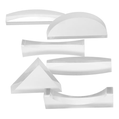 HANABASS 6 Stück Acryl Lichtprisma für Physikalische Experimente Optische Linsen für Physikunterricht und Konkavlinse Wissenschaftliche Lehrmittel für Schüler HANABASS 6 Stück Acryl Lichtprisma für Physikalische Experimente Optische Linsen für Physikunterricht und Konkavlinse Wissenschaftliche Lehrmittel für Schüler von HANABASS