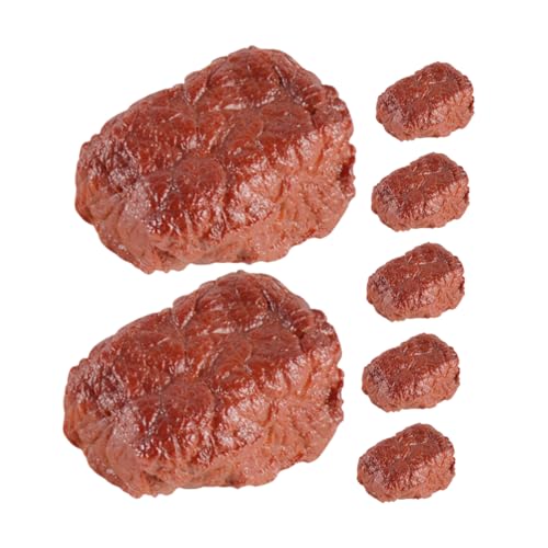 HANABASS 7 Stück Rindfleischwürfel Rindfleisch Simulieren Realistisches Spielfutter Realistisches Künstliches Fleisch Party Steak Simulieren Fake-Food-Steak Simulationsfutter PVC HANABASS 7 Stück Rindfleischwürfel Rindfleisch Simulieren Realistisches Spielfutter Realistisches Künstliches Fleisch Party Steak Simulieren Fake-Food-Steak Simulationsfutter PVC von HANABASS
