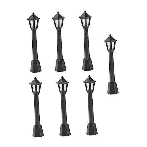 HANABASS 7 Stück Teiliges Miniatur Straßenlampen Dekorationen Modelllampen für Mikrolandschaften und Puppenhäuser Schwarz für DIY Gartenprojekte und Kreative Szenen HANABASS 7 Stück Teiliges Miniatur Straßenlampen Dekorationen Modelllampen für Mikrolandschaften und Puppenhäuser Schwarz für DIY Gartenprojekte und Kreative Szenen von HANABASS