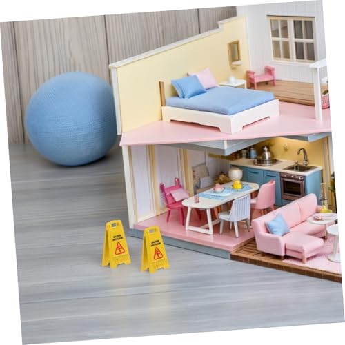 HANABASS 7stücke Schild Nasser Boden Für Puppenhaus Miniatur-warnschilder Realistische Dekoration Junge Mädchen-lernspielzeug Gelber Hinweis Mini-gartenzubehör HANABASS 7stücke Schild Nasser Boden Für Puppenhaus Miniatur-warnschilder Realistische Dekoration Junge Mädchen-lernspielzeug Gelber Hinweis Mini-gartenzubehör von HANABASS