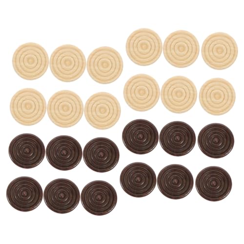 HANABASS 72 Stück Holz Schachfiguren Runde Spielsteine für Schach und Dame Hochwertige Holzspielzeuge für Brettspiele Ersatzteile für Ihr Spielzubehör HANABASS 72 Stück Holz Schachfiguren Runde Spielsteine für Schach und Dame Hochwertige Holzspielzeuge für Brettspiele Ersatzteile für Ihr Spielzubehör von HANABASS