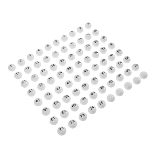 HANABASS 75 Stücke Tombola Bälle aus Kunststoff Nummerierte Partyspiel Bälle für Spiele Bingo und Leicht Tragbar und für Aktivitäten HANABASS 75 Stücke Tombola Bälle aus Kunststoff Nummerierte Partyspiel Bälle für Spiele Bingo und Leicht Tragbar und für Aktivitäten von HANABASS