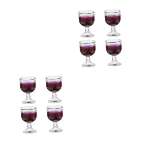 HANABASS 8 Stck. Teiliges Miniatur Rotweinglas Set für Puppenhaus Realistische Harz Weingläser Langlebig und Detailgetreu Zubehör für Puppenhaus Dekoration und Rollenspiele HANABASS 8 Stck. Teiliges Miniatur Rotweinglas Set für Puppenhaus Realistische Harz Weingläser Langlebig und Detailgetreu Zubehör für Puppenhaus Dekoration und Rollenspiele von HANABASS