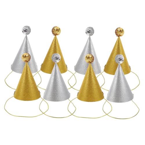 HANABASS 8 Stück Geburtstags party Hut deko -Partyhut Kinderpartyhüte Geburtstagsmütze für Kleinkinder Hüte anziehen Bommel-Partyhüte Partyhüte für Geburtstagsfeier Pailletten HANABASS 8 Stück Geburtstags party Hut deko -Partyhut Kinderpartyhüte Geburtstagsmütze für Kleinkinder Hüte anziehen Bommel-Partyhüte Partyhüte für Geburtstagsfeier Pailletten von HANABASS