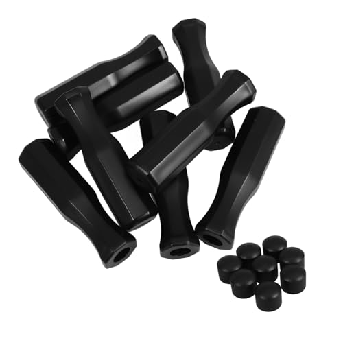 HANABASS 8 Stück Griff für Tischfußballmaschine Kicker Zubehör Kickergriff Kind Tischfußball-Griff Ersatzgriff für Tischfußball Griffe für Fußballtische Fußballmaschinengriff Plastik Black HANABASS 8 Stück Griff für Tischfußballmaschine Kicker Zubehör Kickergriff Kind Tischfußball-Griff Ersatzgriff für Tischfußball Griffe für Fußballtische Fußballmaschinengriff Plastik Black von HANABASS