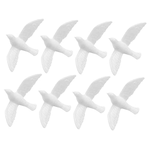 HANABASS 8 Stück Kleines Weißes Taubenmodell Puppenhaus Miniaturtaube Malenfiguren Für Winzig Taubenspielzeug Mini-vogelfiguren Spielzeugvögel Mini Taube Dekoration Vogel Figur Harz HANABASS 8 Stück Kleines Weißes Taubenmodell Puppenhaus Miniaturtaube Malenfiguren Für Winzig Taubenspielzeug Mini-vogelfiguren Spielzeugvögel Mini Taube Dekoration Vogel Figur Harz von HANABASS