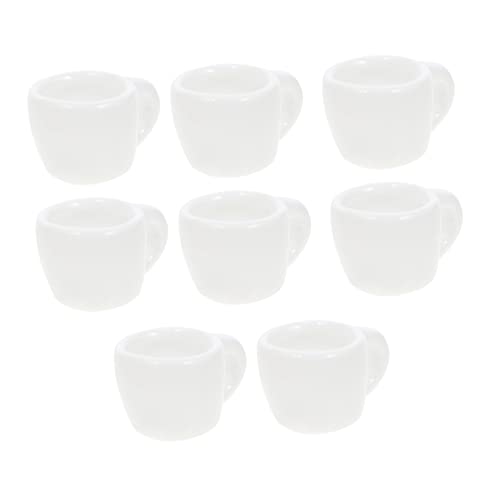 HANABASS 8 Stück Mini-Tasse aus Keramik kleine Tassen Puppenhaus-Teetassen Zubehör für Puppenhäuser Minibecher für Doolhouse kleine Kaffeetassen Mini-Kaffeetassen Weiß HANABASS 8 Stück Mini-Tasse aus Keramik kleine Tassen Puppenhaus-Teetassen Zubehör für Puppenhäuser Minibecher für Doolhouse kleine Kaffeetassen Mini-Kaffeetassen Weiß von HANABASS