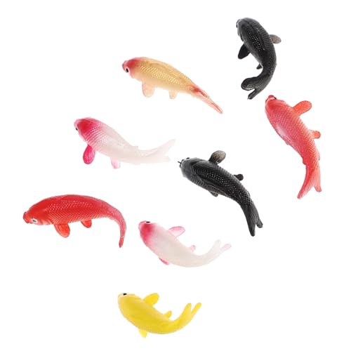HANABASS 8 Stück Puppenhaus-Modell Mini-Fischfiguren Goldfischspielzeug Miniatur-Karpfenfischfigur Miniaturfisch Puppenstubenfisch Mini -Figur für Mikrolandschaft Plastik HANABASS 8 Stück Puppenhaus-Modell Mini-Fischfiguren Goldfischspielzeug Miniatur-Karpfenfischfigur Miniaturfisch Puppenstubenfisch Mini -Figur für Mikrolandschaft Plastik von HANABASS