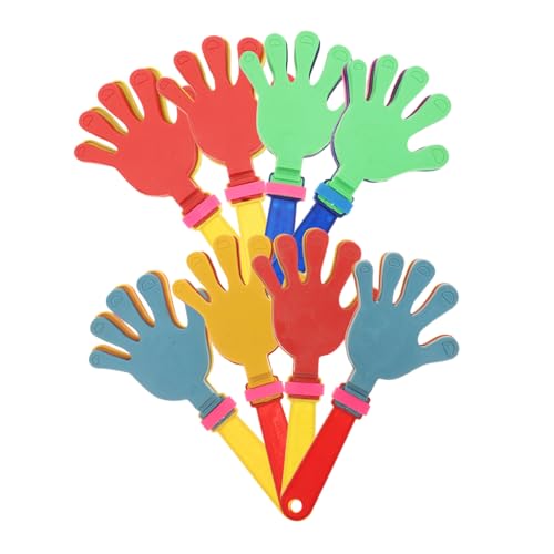 HANABASS 8 Stück Teiliges Bunte Handklatscher aus Kunststoff Laute Geräuschmacher für Party Sportveranstaltungen und Feierlichkeiten Einfach zu Bedienen Langlebig für Altersgruppen Geeignet HANABASS 8 Stück Teiliges Bunte Handklatscher aus Kunststoff Laute Geräuschmacher für Party Sportveranstaltungen und Feierlichkeiten Einfach zu Bedienen Langlebig für Altersgruppen Geeignet von HANABASS