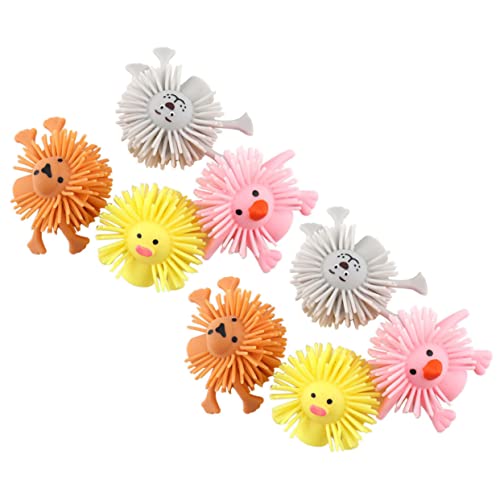 HANABASS 8 Stück Teiliges Fingerpuppen Set aus Weichem TPR mit Lustigen Tiermotiven Robust und Reißfest Kinderspielzeug für Eltern Junge Mädchen Interaktion und Stressabbau Zufällige von HANABASS