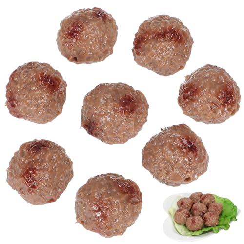 HANABASS 8 Stück Teiliges Künstliche Rindfleischbällchen Modell aus PVC für Fotografie und Dekoration Realistische Nachbildung für Küche Supermarkt Kindergarten und Mehr HANABASS 8 Stück Teiliges Künstliche Rindfleischbällchen Modell aus PVC für Fotografie und Dekoration Realistische Nachbildung für Küche Supermarkt Kindergarten und Mehr von HANABASS