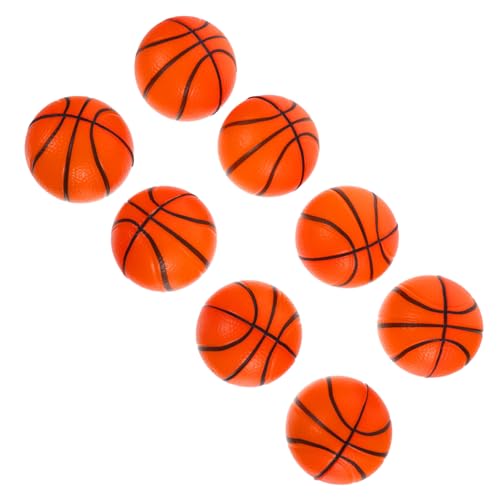 HANABASS 8 Stück Teiliges PU Stressbälle Basketball Mini Schaumstoffbälle für Stressabbau Geschicklichkeit und Motorik HANABASS 8 Stück Teiliges PU Stressbälle Basketball Mini Schaumstoffbälle für Stressabbau Geschicklichkeit und Motorik von HANABASS
