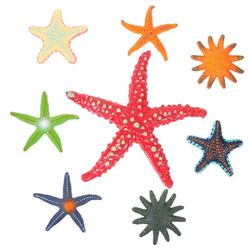 HANABASS 8 Stück Teiliges Pool Tauchspielzeug Bunte Große Meerestern Unterwasser Spielzeuge Robust und Farbecht Glatte Kanten für Schwimmausbildung und Badespaß von HANABASS