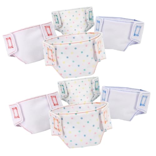 HANABASS 8 Stück Teiliges Puppenunterwäsche aus Waschbarem Realistische Puppen Höschen Niedliche Mini Doll Kleider Accessoires für Puppen als Fotorequisiten Anziehen von HANABASS