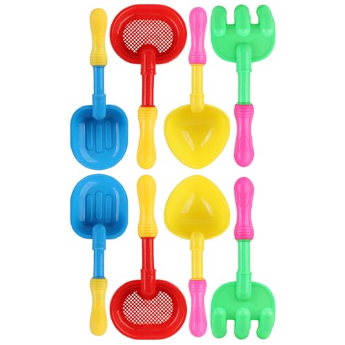 HANABASS 8 Stück Teiliges Sandspielzeug Leichte Schaufeln für Strand für Kleine Baumeister Kreative Designs Fördert Geschicklichkeit und Koordination für Sommerabenteuer Zufällige Farbe von HANABASS