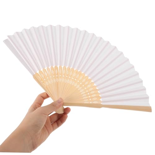 HANABASS 8stücke Faltbare Papierfächer Für Hand Blanko Weiße Handfächer Zum Falten Fächer Aus Papier Für Hochzeitsgeschenke Diy-kunstprojekte Bastelarbeiten Für Junge Mädchen HANABASS 8stücke Faltbare Papierfächer Für Hand Blanko Weiße Handfächer Zum Falten Fächer Aus Papier Für Hochzeitsgeschenke Diy-kunstprojekte Bastelarbeiten Für Junge Mädchen von HANABASS