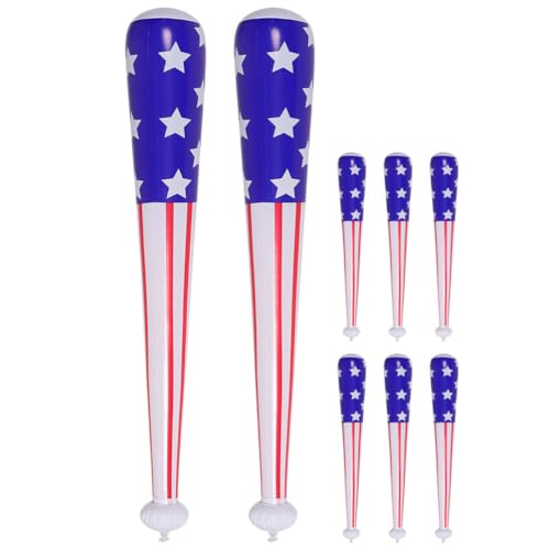 HANABASS 8 Stücke Pvc Baseballschläger Aufblasbare Baseball Ballon Aufblasbare Stick Log Sport Bat Liefert Sport Thema Spielzeug Geburtstag Party Dekorationen von HANABASS