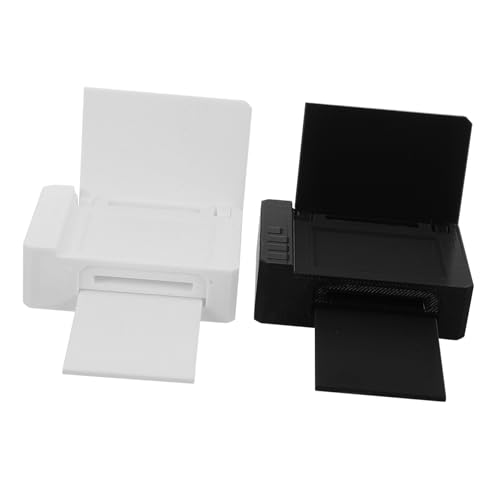 HANABASS 8-teiliges Miniatur-bürodruckermodell: Puppenhaus-tech- -möbelzubehör – Kleine Druckmaschine Für Realistische Rollenspielszenen von HANABASS