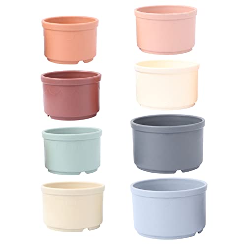 HANABASS 8Stücke Kreative Stapelbecher für Geometrisches Duschspielzeug Formen zur Verbesserung von Hand Auge Koordination und Farben für Bad Strand und Pool HANABASS 8Stücke Kreative Stapelbecher für Geometrisches Duschspielzeug Formen zur Verbesserung von Hand Auge Koordination und Farben für Bad Strand und Pool von HANABASS